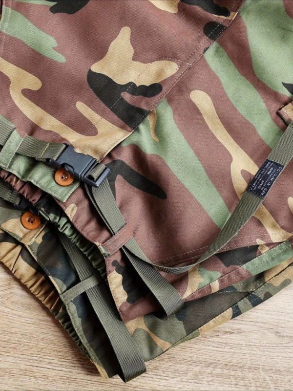 summer camouflage work shorts for men, 2025 new american retro streetwear brand, heavy multi pocket casual straight pants