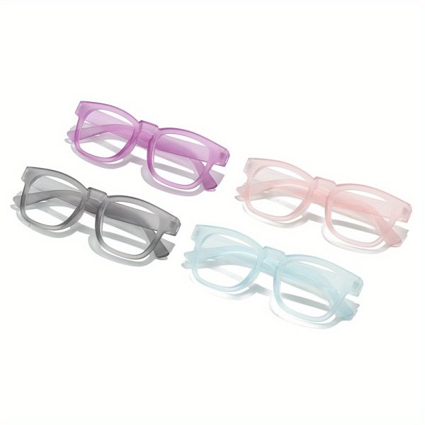 ultralight square reading glasses for women & men high definition presbyopia lenses, +75 225 strength, fashionable lightweight plastic frame for st. patrick's day, mother's day, father's day gift