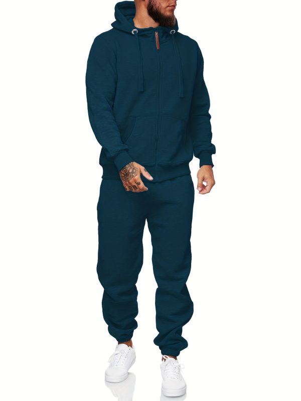 sweatsuits for men 2pcs sets men's tracksuit set leisure suits sweat jackets athletic jogging suits casual outfits