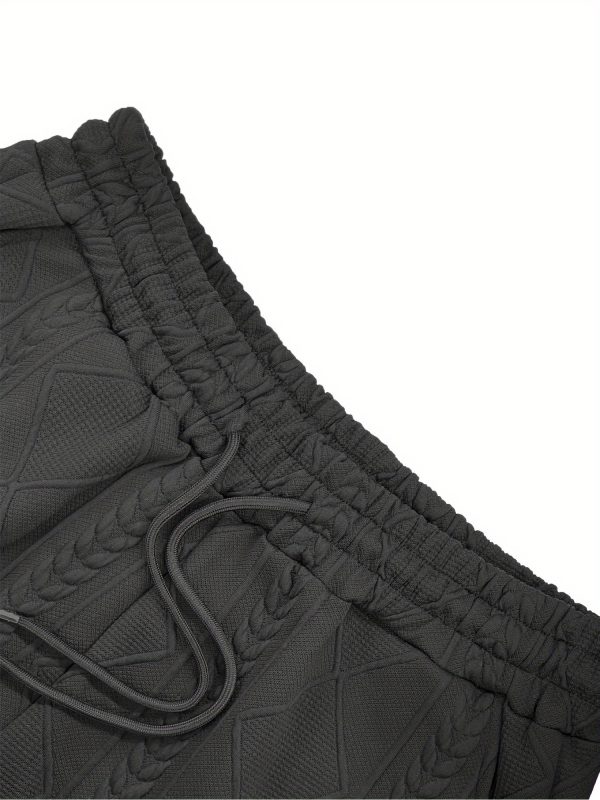 men's suit, short sleeved shirt, shorts, jacquard casual zipper fashionable summer coat two piece set