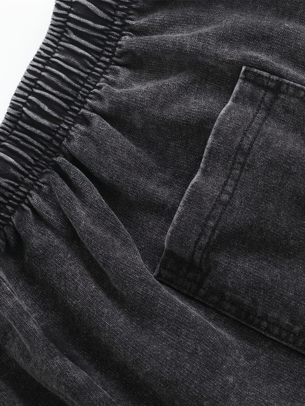 60% cotton +40% polyester black casual shorts with crosses and ephesians 3:20 print for daily wear