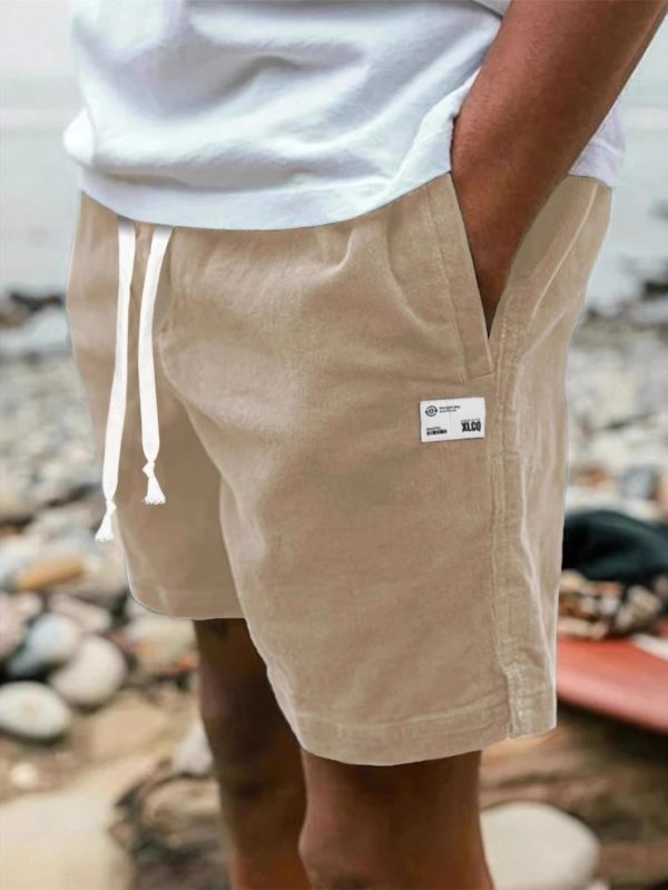 men's american style cargo shorts for summer in europe and america, loose fitting beach shorts.