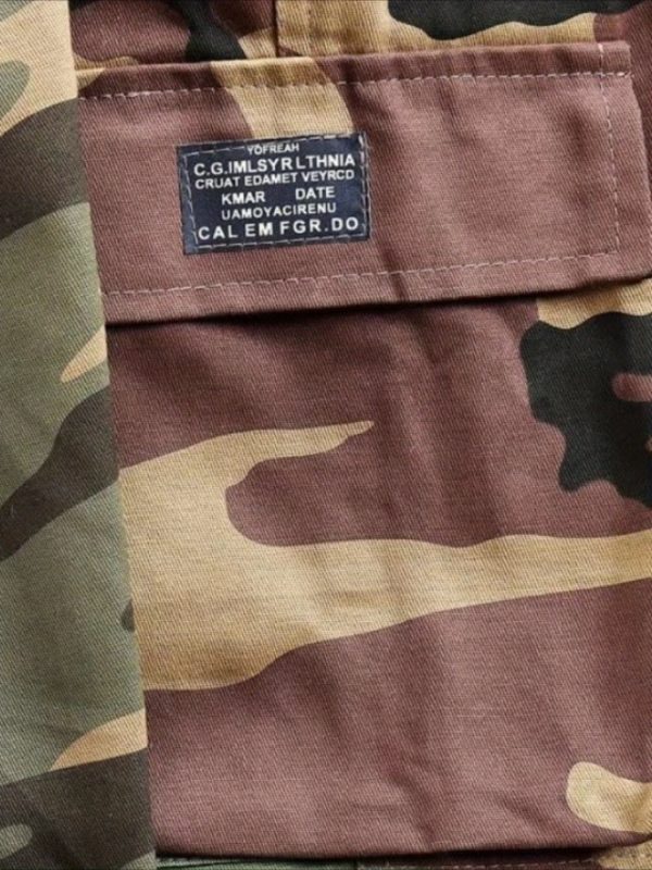 summer camouflage work shorts for men, 2025 new american retro streetwear brand, heavy multi pocket casual straight pants