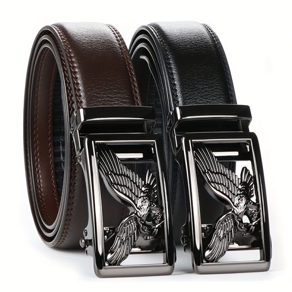 2pcs genuine leather belt for men, 1 3u002f 8