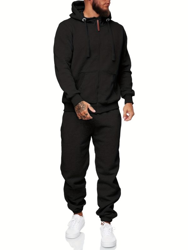 sweatsuits for men 2pcs sets men's tracksuit set leisure suits sweat jackets athletic jogging suits casual outfits