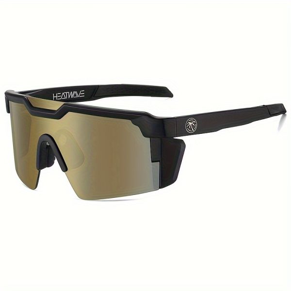 unisex luxury blue mirror glasses high quality protection, anti blue light, retro sporty design with pink accents, durable pc frame for men & women, casual & outdoor use, stylish eyewear, modern eyewear, lightweight eyewear