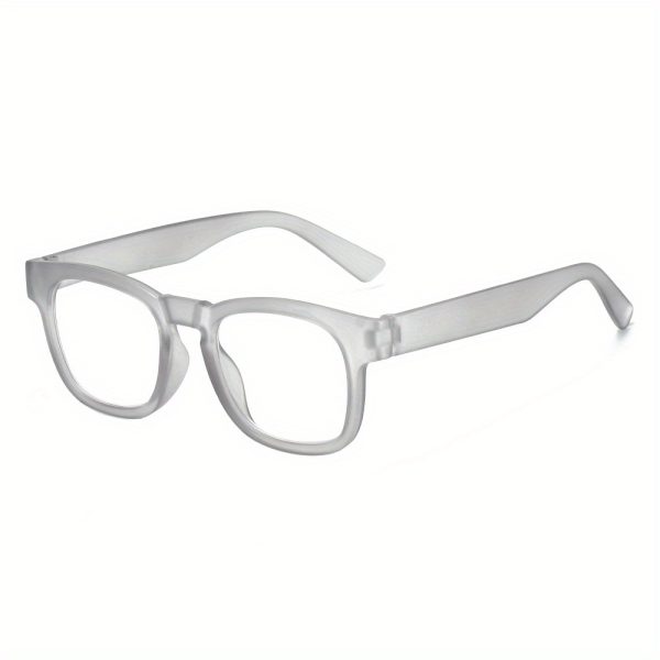 ultralight square reading glasses for women & men high definition presbyopia lenses, +75 225 strength, fashionable lightweight plastic frame for st. patrick's day, mother's day, father's day gift