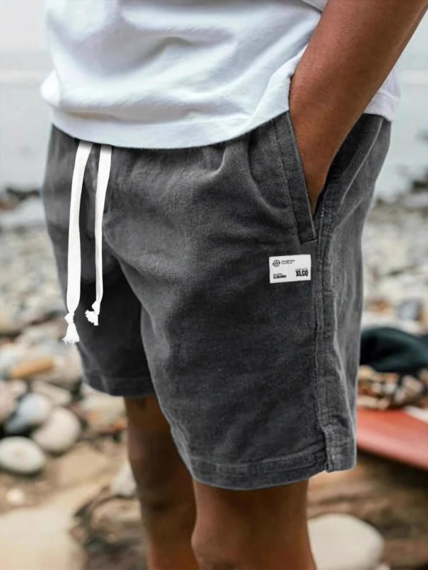 men's american style cargo shorts for summer in europe and america, loose fitting beach shorts.