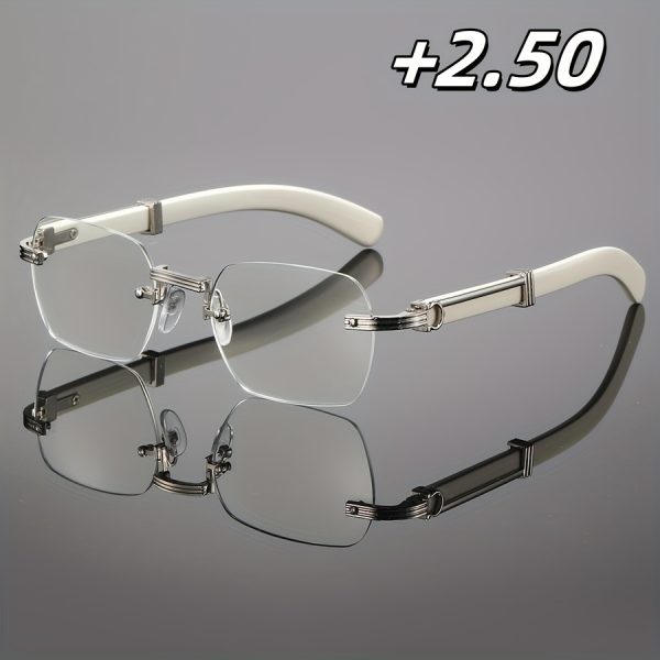 gigula men's retro neutral reading glasses anti fatigue metal hinges, lightweight and durable plastic frame, 100 400 degree prescription, black and golden accents, suitable for office, home and computer use