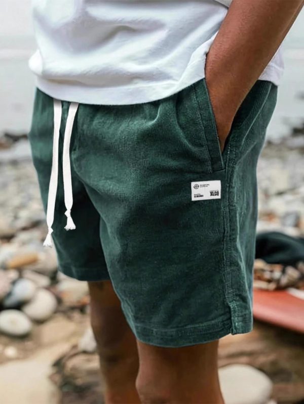 men's american style cargo shorts for summer in europe and america, loose fitting beach shorts.
