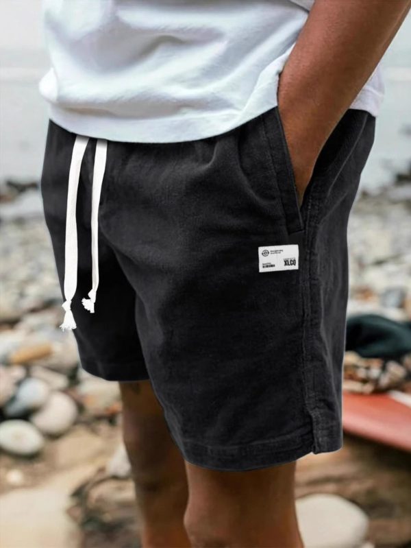men's american style cargo shorts for summer in europe and america, loose fitting beach shorts.