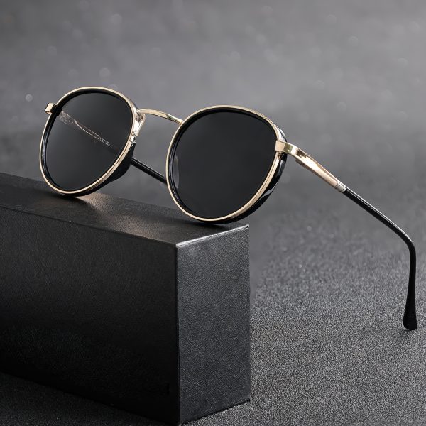 vintage classic style glasses round tac lens fashion tr+metal small frame ultralight casual cool men's lentes women party 2025 new glasses, decors photo props, ideal choice for gifts complete set with case