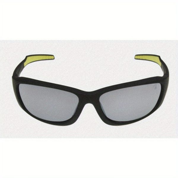 men's wrap sport sunglasses black frame with yellow accents, high quality protection, anti glare lenses, lightweight & stylish for outdoor activities, casual wear, and professional settings, outdoor eyewear, sleek eyewear, durable eyewear